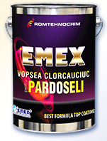 Chlorinated rubber paint for floor “Emex”